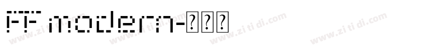 FF modern字体转换
